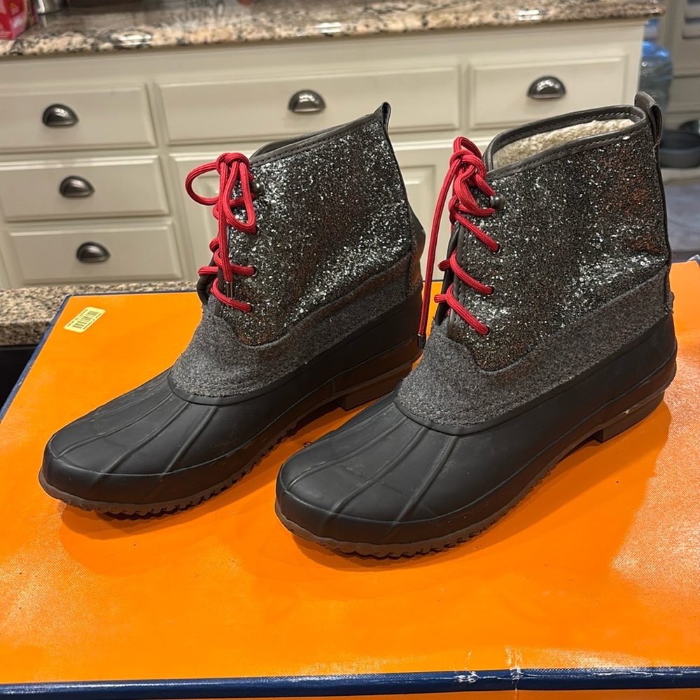 Gianni Bini size 10 sparkly rain boots
